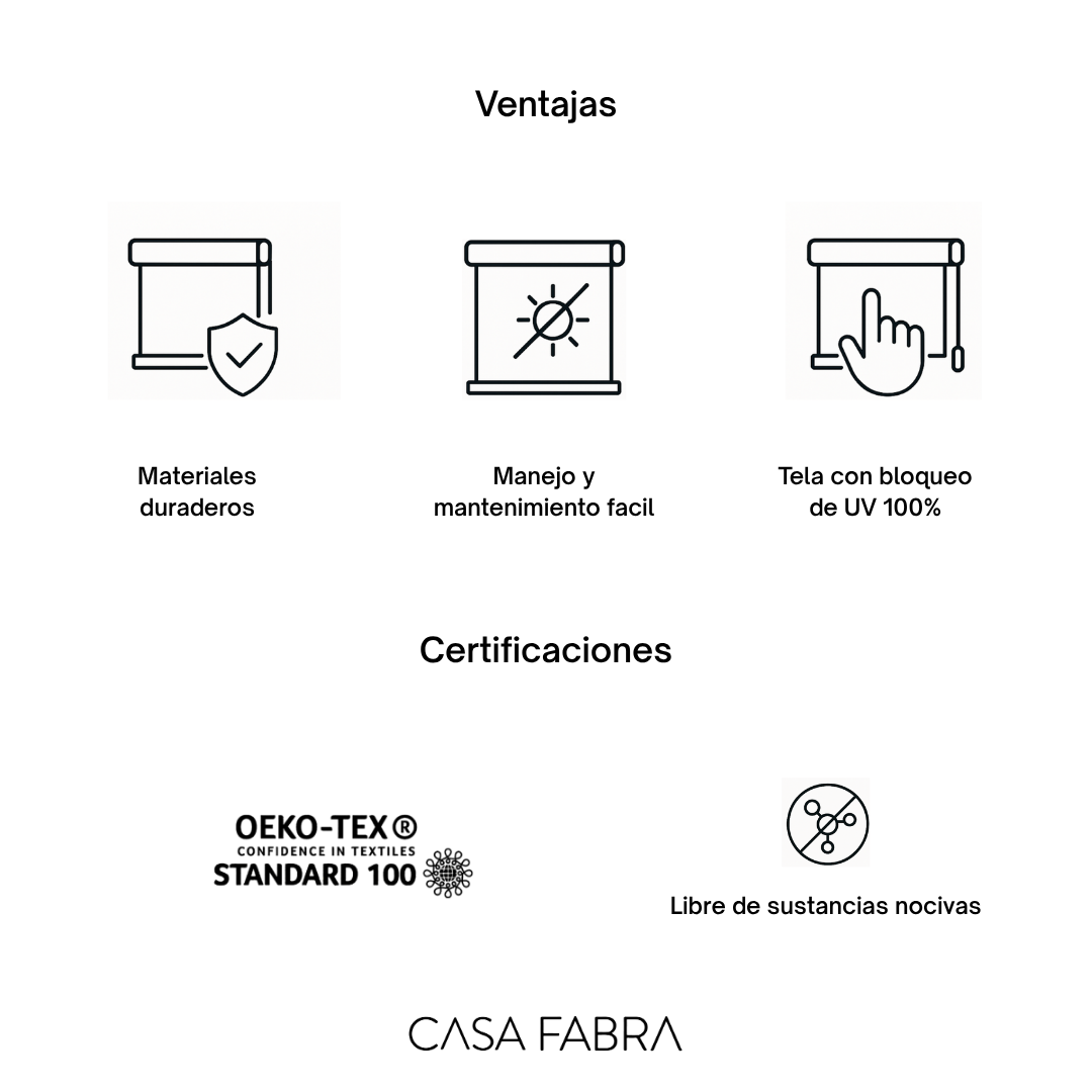 Mandarin - Persiana Enrollable BlackOut