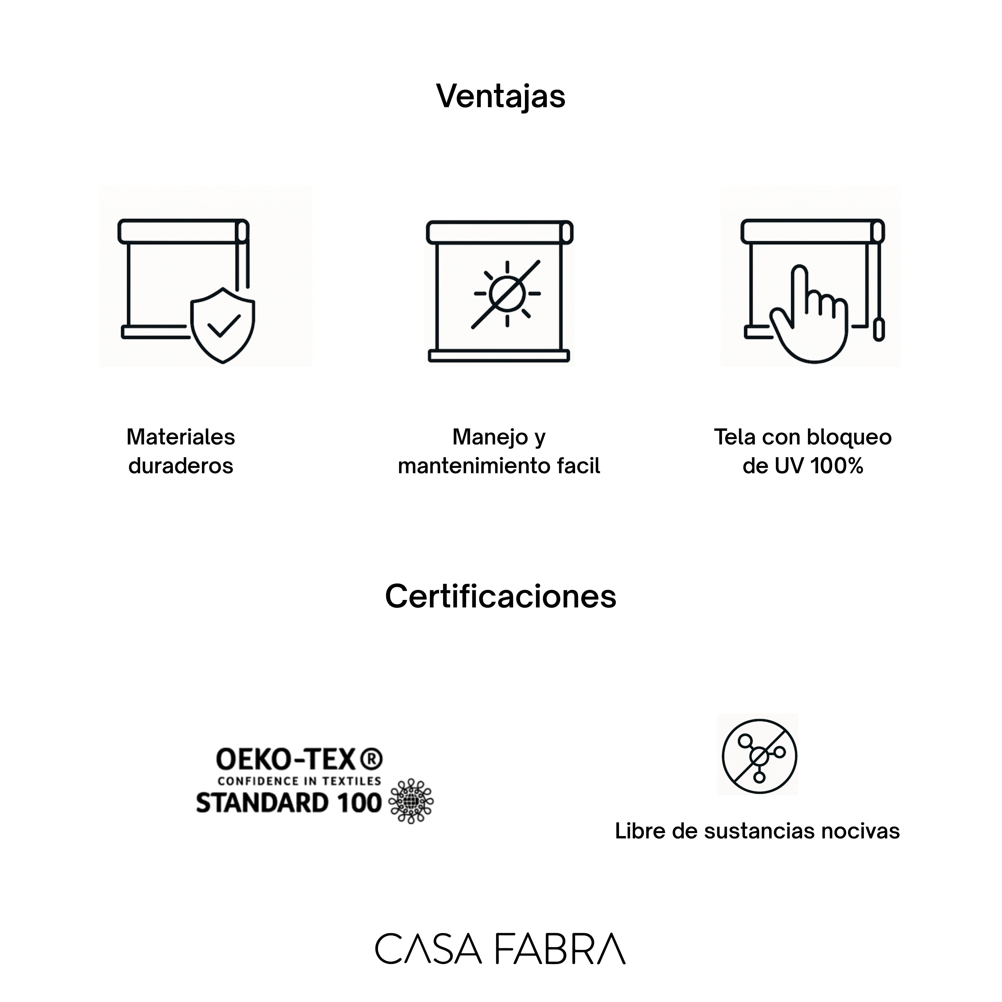 Gris - Persiana Enrollable BlackOut